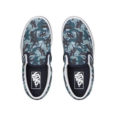 Vans Animal Camo Classic Slip-On - Çocuk Slip-On Ayakkabı (Beyaz)